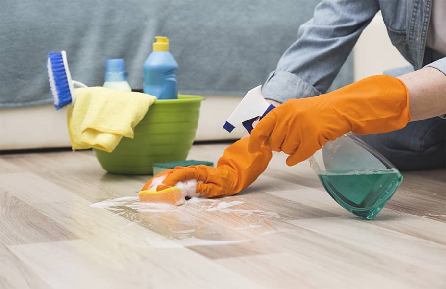 Is Lysol cleaner safe for vinyl floors?