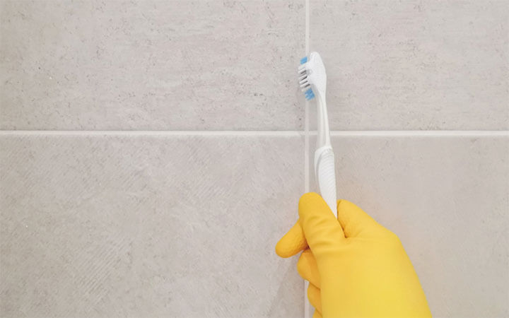 How to Clean Dark Grout That Has Turned White